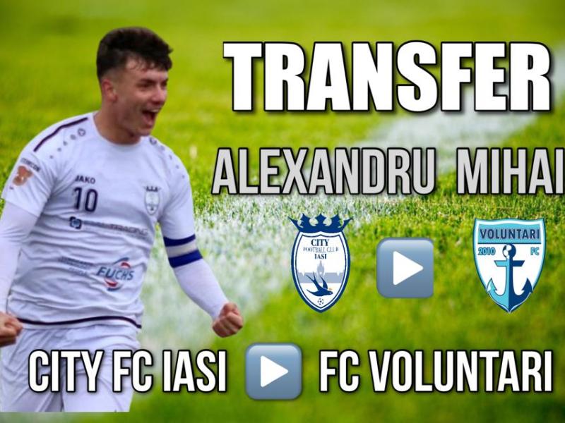 Alexandru Mihai, jucătorul City FC Iași, a semnat cu FC Voluntari!